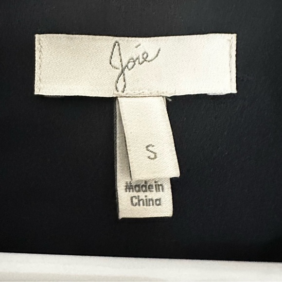 JOIE Mahesa Wrap Dress Midi Midnight Navy and White Size Small - Picture 3 of 8